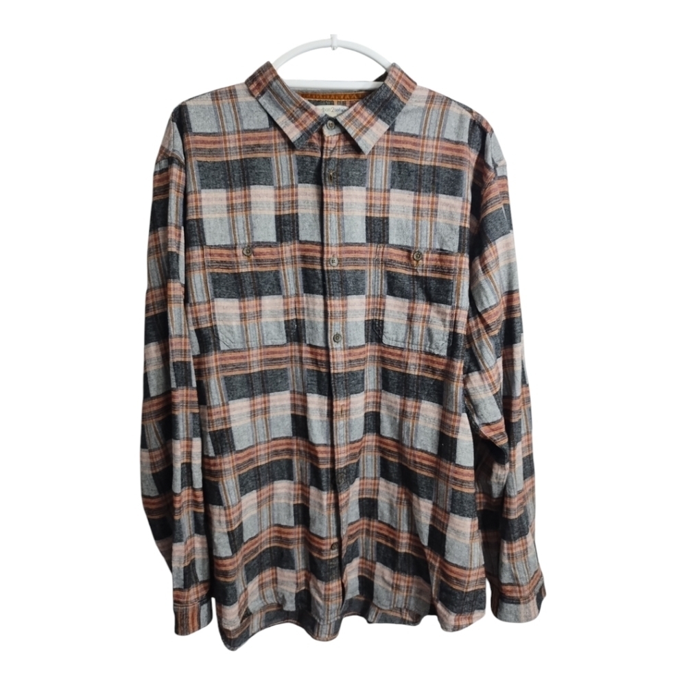 Carbon2Cobalt Mens Button Up Flannel Preppy Casual Outdoor Gorpcore Shirt Sz‎ XL